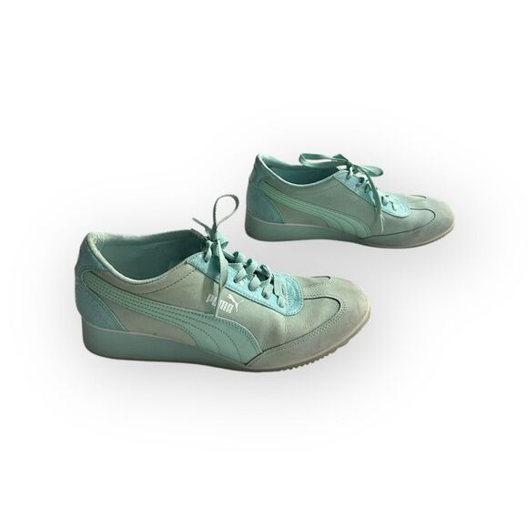 Puma Women's Size 9.5 Eco Ortholite Wedge Suede Sneakers Shoes - Picture 4 of 14